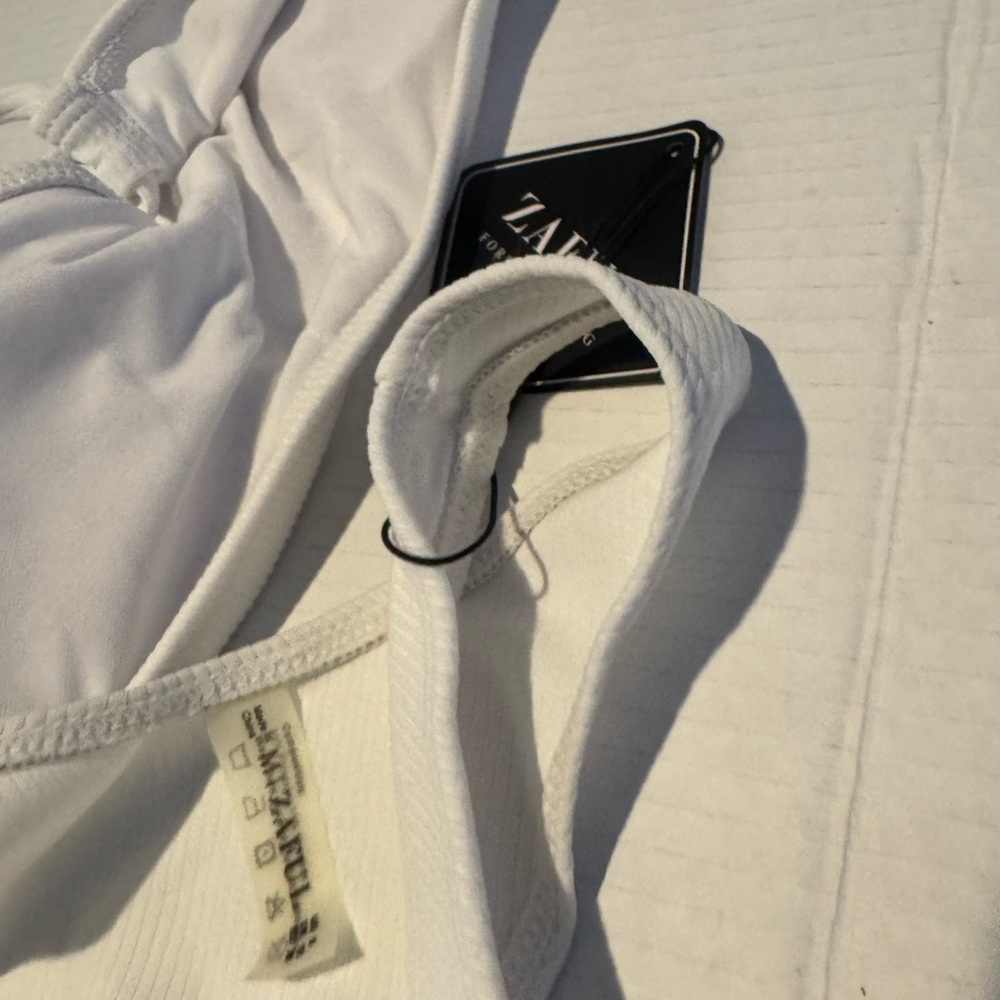 Zaful Ivory Ribbed Swimwear - Picture 11 of 11